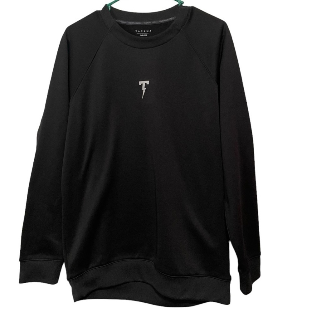 TACKMA Seek No Approval Black Crew Neck Sweatshirt  Sz Small Black